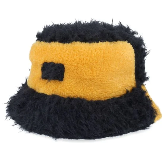 Equip - Gul bucket Hatt - Teddy Long Brim Black/Yellow Bucket @ Hatstore