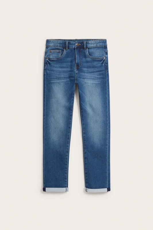 Kappahl | Relaxed jeans jogger denim Denim 128 | Barn