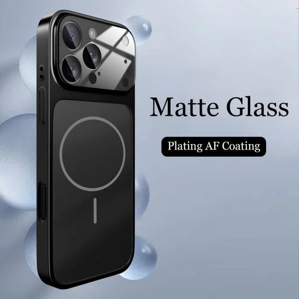 Glas Nano Matt Skal För iPhone 17 Air 16 15 14 13 Pro Max 17Pro Magnetisk För Magsafe Trådlös Laddning