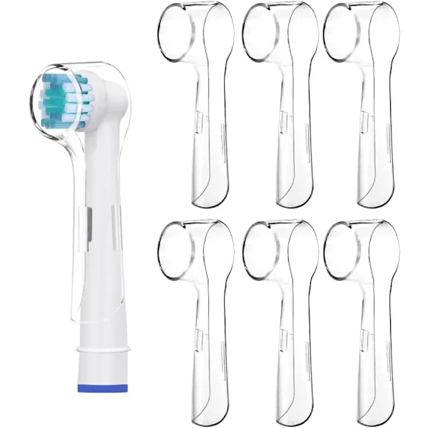 6 st skydd för elektriska tandborstar av Oral B, skyddande hygieniskt skydd för resor Håller borta bakterier och damm för bättre hälsa