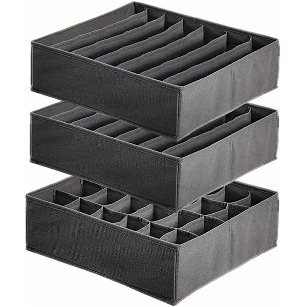 Foldable Drawer Organizer for Underwear, Socks, Storage Boxes, Drawer Organizer for Storage, Dividers, Home, Dorm