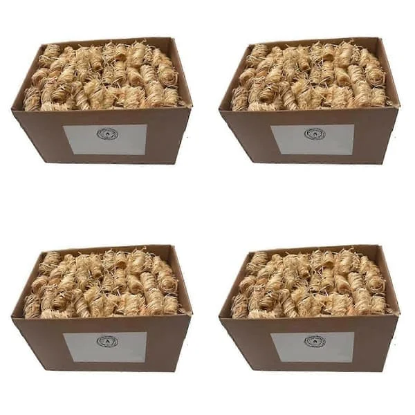 80X Naturlige opptenningsbriketter for vedovner, opptenningsbriketter, opptenningsbriketter for ovn, grillmatlaging, naturlig treull