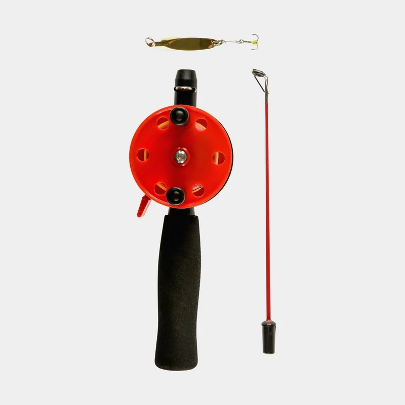 Pimpelset iFish Ready-To-Fish Medium, inkl. Rute, Schnur & Vertikalpirk - Boot