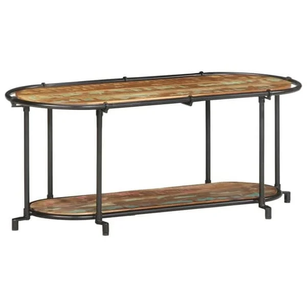 vidaXL TV-bänk 100x42x40 cm återvunnet massivt trä, TV-bänk, hifi-möbel, TV-konsol, TV-skåp, multimedia-möbel, 4013490