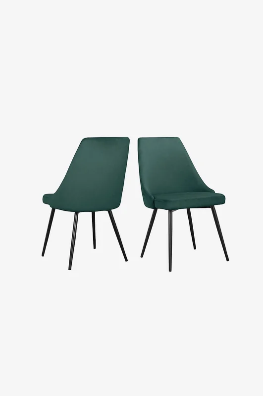 Loft24 - Spisestuestol 2Pk Natascha - Grønn - Stoler - Fra Homeroom