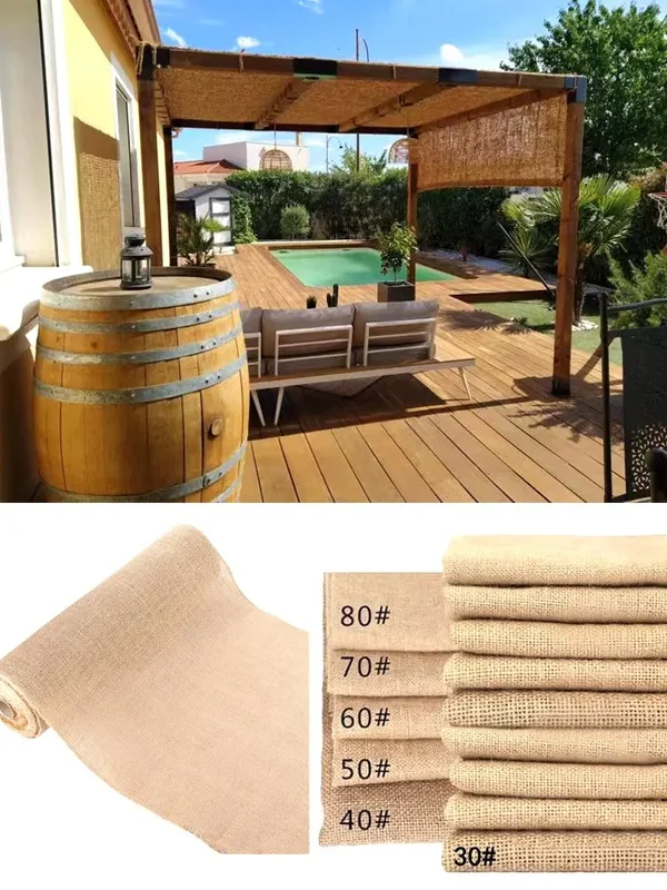 AliExpress - Gazebos en Jute Naturelle de 1.6m de Large, Filet Pare-Soleil, Pare-Soleil, S64.délégations, Écran d'Intimité, Décoration de Maison, 