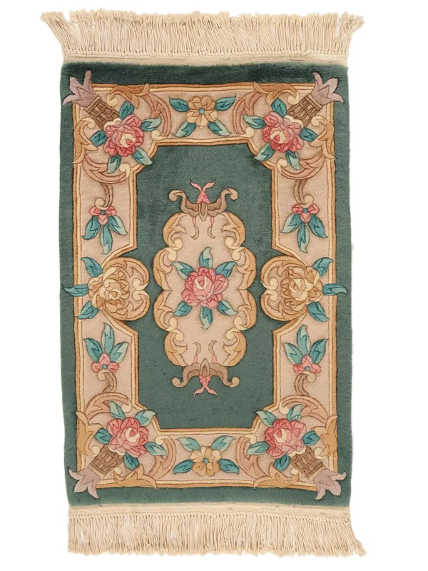 Kina 90 Line Matta Orientalisk Brun/Svart (Ull, )