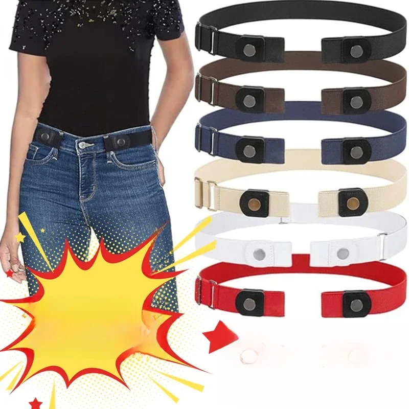 AliExpress - Nouveau 4/3/2/1PC ceinture élastique extensible ceinture Invisible sans boucle ceintures pour femmes hommes Jean pantalon robe sans 