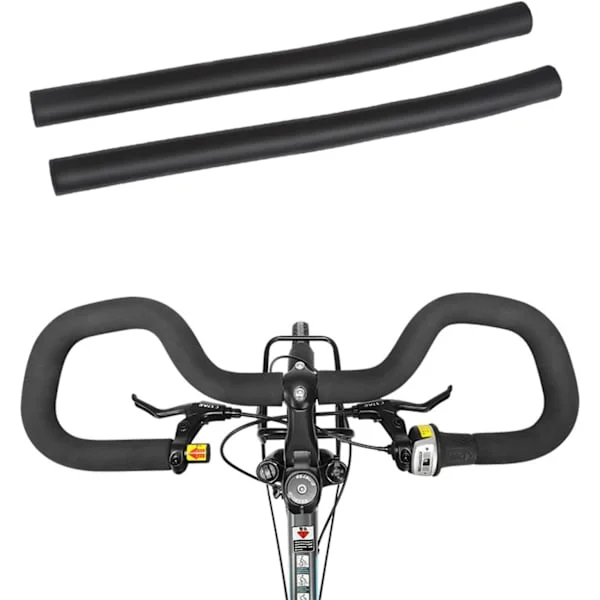 Pakke med 2 stk., Sykkelstyre grep Cover Racing Sykkel Svamp Skum Gummi Rør Fleksibel Klippbar Styret Cover Skum Grep, Indre Diameter 21mm/0.