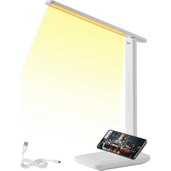 LED-pöytävalaisin, LED-pöytävalaisin, LED-pöytävalaisin, pöytävalaisin (kosketus, 3 valaistustilaa, 5 kirkkaustasoa, USB-ladattava)