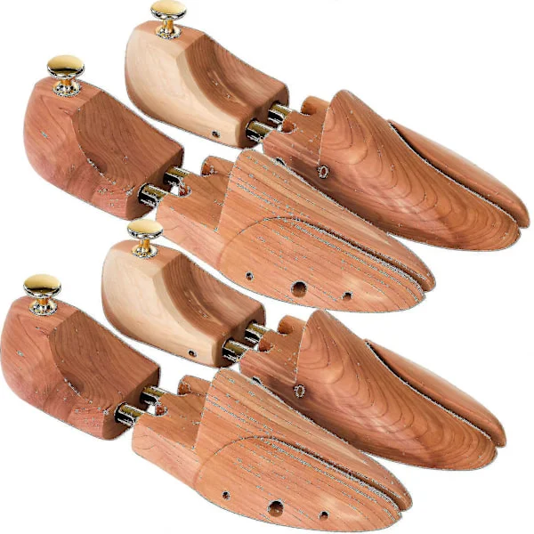 Skotre 1 Par, Luksuriøst Sedertre -44-45, Brun, Tre (1 Par) s202412245969