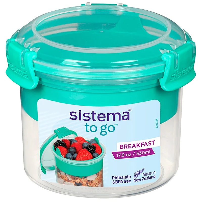 Sistema Madkasse Breakfast To Go Assorteret farver, Tøj & Bolig, Opbevaring & Organisering, Madkasser