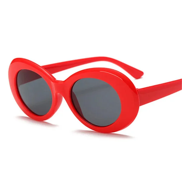 Nye Goggle Kurt Cobain Briller Ovale Dame Solbriller Dame Briller Trendy Vintage Retro Solbriller UV400 Gafas De Sol