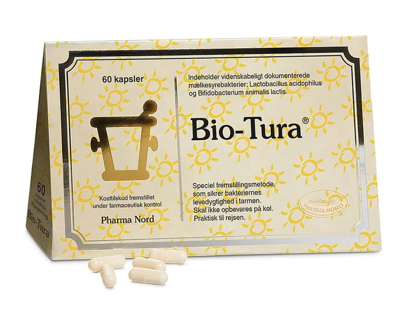 Pharma Nord Bio Tura mælkesyrebakterier 60 kaps., Helse & Madvarer, Mælkesyrebakterier, Mælkesyrebakterier Til Børn