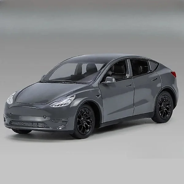 1/32 Tesla Model Y Suv Leksaksbil Modell Pressgjuten Legering Metall Miniatyr Ljud & Ljus Dra Tillbaka 1:32 Samling Present Till Pojke Barn