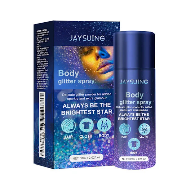 Jaysuing Glitter Spray, Feststemning Lysende Glitter Highlighter Spray