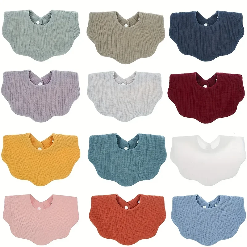 AliExpress - Bavoirs en coton doux pour bébé, 1 pièce, couleur unie, bavoirs pour nouveau-né, Bandana, écharpe pour enfants, garçons et filles, 