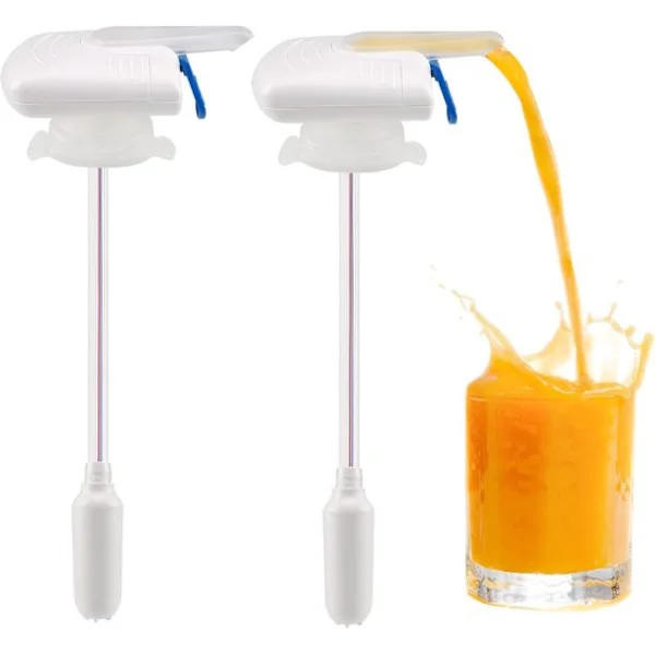Automatisk dryckesdispenser för 2-pack - Gallon mjölkdispenser - Förhindrar att mjölk, juice eller öl spills - Lämplig för utomhus- och hemkök