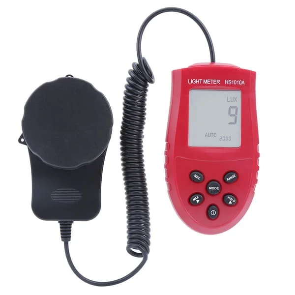 HS1010A Digital Ljusmätare Hög Noggrannhet Portabel Luxmätare Auto Range Fotometer