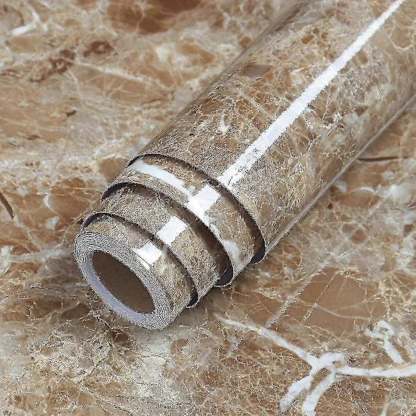 30 Colors Waterproof Marble Self-Adhesive Wallpaper Vinyl Film Wall Stickers Bathroom Kitchen Cabinet Room Decoration