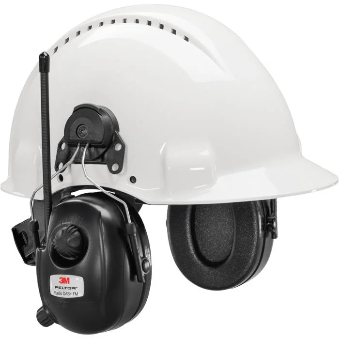 3M Peltor DAB+ FM Radio Kuulonsuojain sis. kypäräkiinnityksen, Kuulosuojaimet