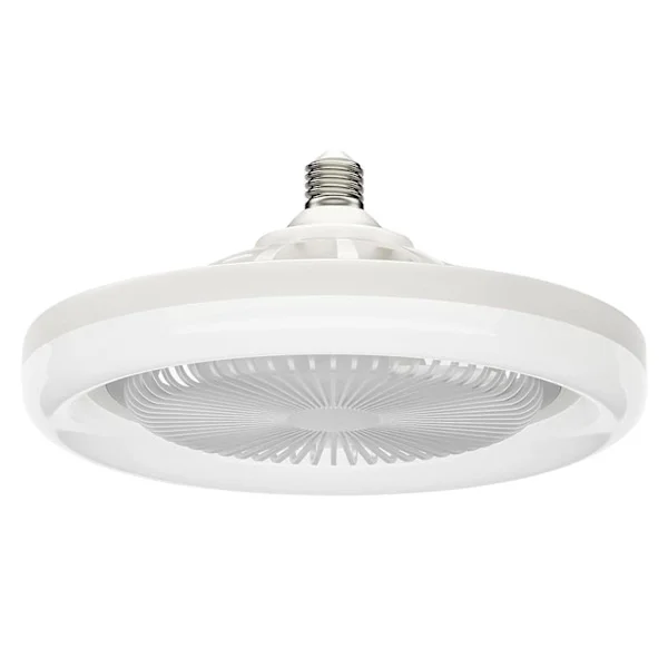 LED Fan, Lamp with E27 Socket, Rotating Mini Ceiling Fan Lamp, with Remote Control