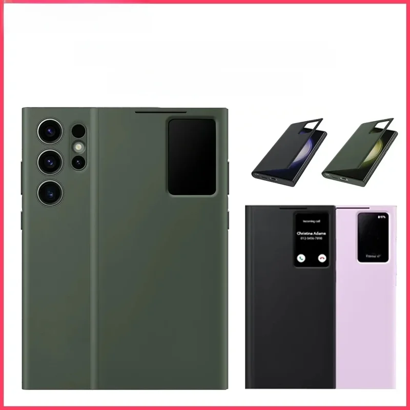 AliExpress - Original Samsung Galaxy S23 Ultra 5G Smart View Wallet Case für Samsung Phone Smart View Flip Phone Cover Case