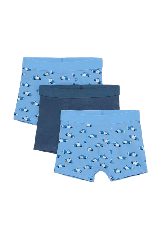 RIKIKI Boxershorts TEDDY, 3-pack Kalsonger Blå 110/116