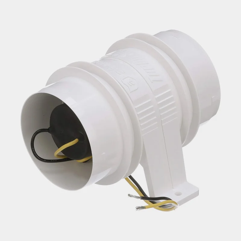 Wentylator do komory silnika Attwood Turbo 3000 Series, 12 V, inline, Ø75 mm (3") - Ø75 mm (3"), 4.1 m³/minut - Jachtowa