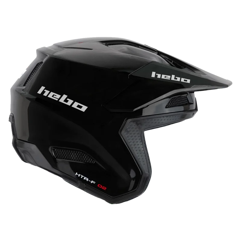 Casque Trial Hebo Zone Pro Monocolor Noir L