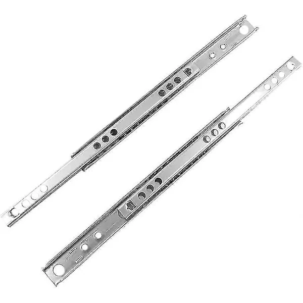 Skuffeskinne, b17mm 1 par metalskuffeskinner kugleleje skuffeskinne