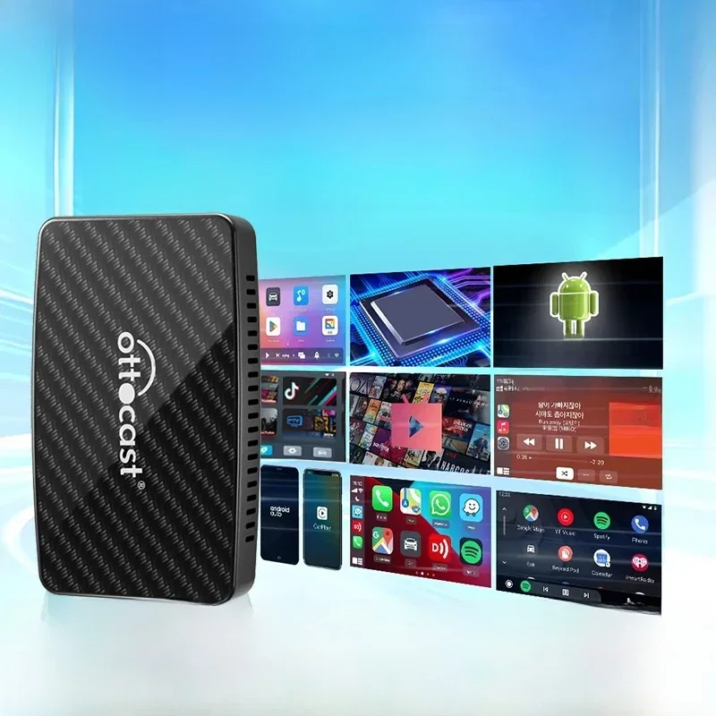 AliExpress - OTTOCAST Android TV Box Draadloze CarPlay-adapter Android Auto Ingebouwde YouTube Netflix Tiktok IPTV Ai Box voor 99% auto's GEEN 