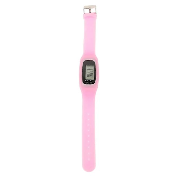 【NX】Armband Stegräknare Handled Stegräknare Armbandsur Stegräknare Klocka Silikon Armband Stegräknare Rosa
