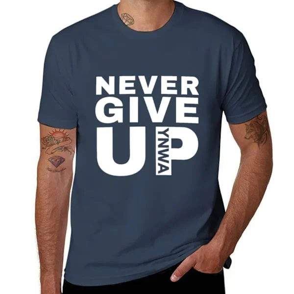 Never Give Up YNWA - Liverpool FC T-paita topit oversize t-paidat miesten miesten muoti