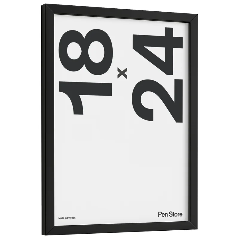 Black Wooden Frame 18x24 cm