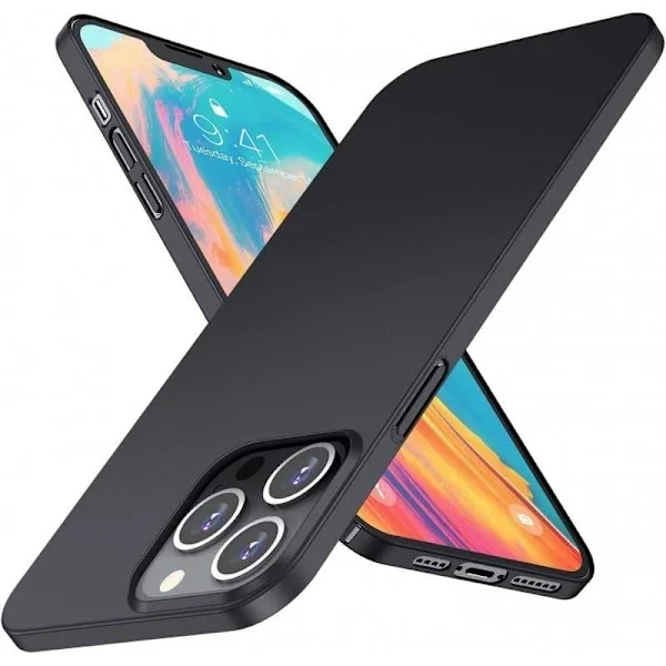 iPhone 14 Pro Max Ultratunt Mattsvart Skal Basic V2