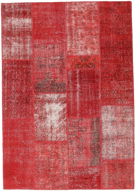 Vintage Patchwork Teppich 161X231 Wolle