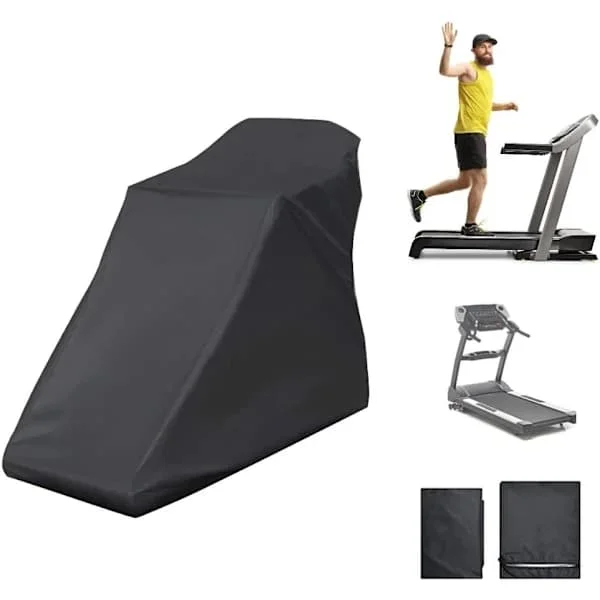 Løpebåndstrekk 210D Oxford-stoff Støv- og regntrekk for treningsutstyr hjemme Svart 200 x 95 x 150 cm 200x95x150cm