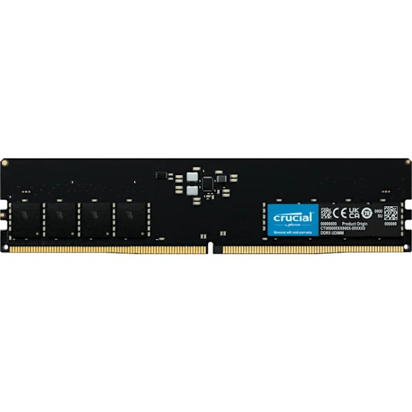 Crucial CT16G48C40U5 RAM-minnen 16 GB 1 x 16 GB DDR5 4800 MHz ECC