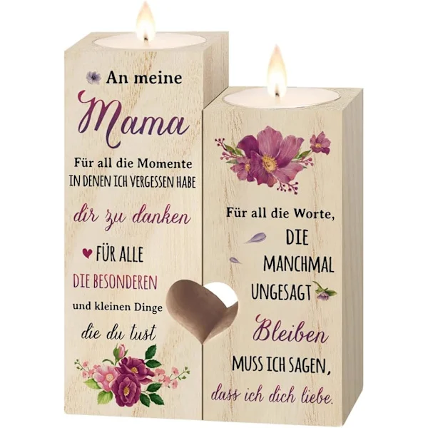 Morsdagspresent till mamma, ljusstake - En present från mamma till dotter, sons födelsedagspresent, mammas födelsedagspresent, den bästa morspresenten