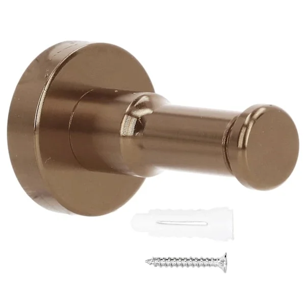 [EN] Retro Aluminum Bathroom Hook, Heavy Duty Wall Mounted Coat Rack for Balcony, Kitchen, Bronze p
