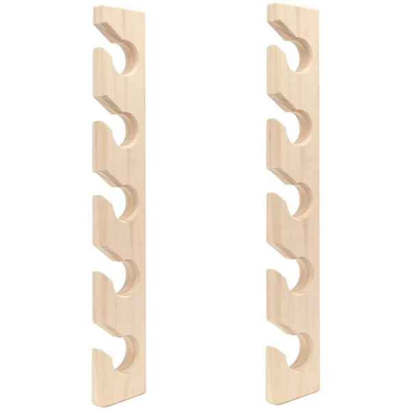 2 Pcs Wooden Wall Mounted Hat Racks Baseball Caps Organizer Wall Mounted Vertical Hat Holder Wardrobe
