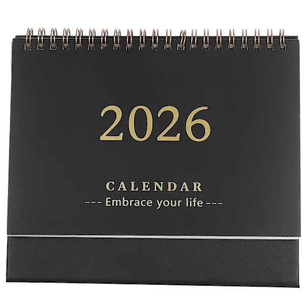Small Desk Calendar 2025-2026: Desk Calendar for the New Year, Mini Standing Flip Planner for School and Office Supplies