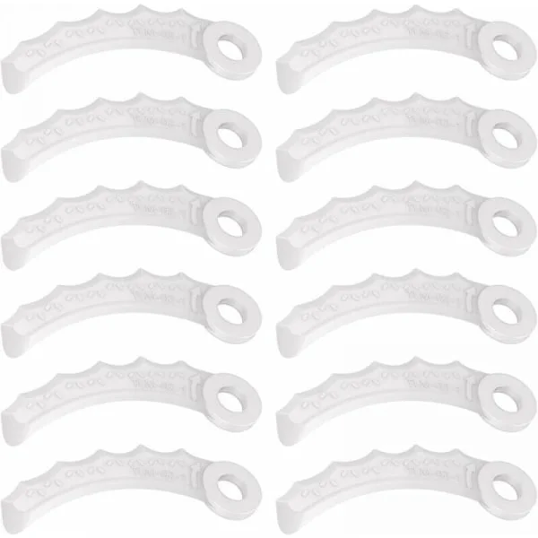 12 stk. plastikknive kompatible med Makita 198383-1 og 198426-9, Makita DUR189RF kanttrimmer, UR100DZ, DUR191LZX3, DUR181Z, DUR192LZ, DUR368AZ, DUR