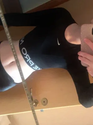 Svart långärmad sporttopp Nike Pro