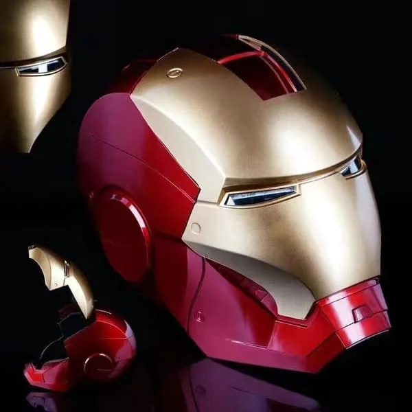 Avengers Legends Iron Man elektroninen kypärä miehille ja lapsille 1:1 puettava Iron Man -kypärä painikeohjauksella, muodonmuutos cosplay-rekvisiitta 