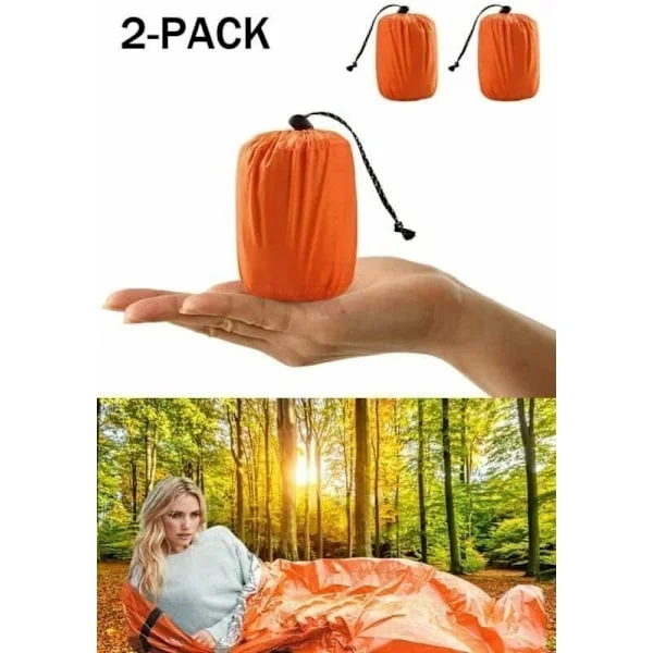 1/2/4/6-pack Emergency Sleeping Bag / Bivy – Survival Sleeping Bag