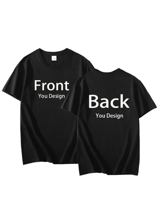 AliExpress - Vorder- und Rückseite individuell gestaltbares T-Shirt, inspiriertes T-Shirt, personalisierte T-Shirts für Männer und Frauen, DIY-Foto-
