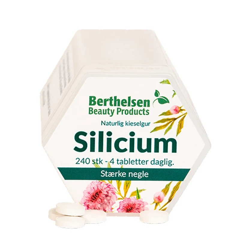 Berthelsen Berthelsen Naturlig Silicium 240 tabl., Helse & Madvarer, Mineraler, Kisel & Silicium