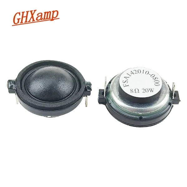 1,2 tum 30mm Neodymium Dome Silk Film Diskant Högtalare 8OHM 20W för Hifi Multimedia Bokhylla Ljud 2st